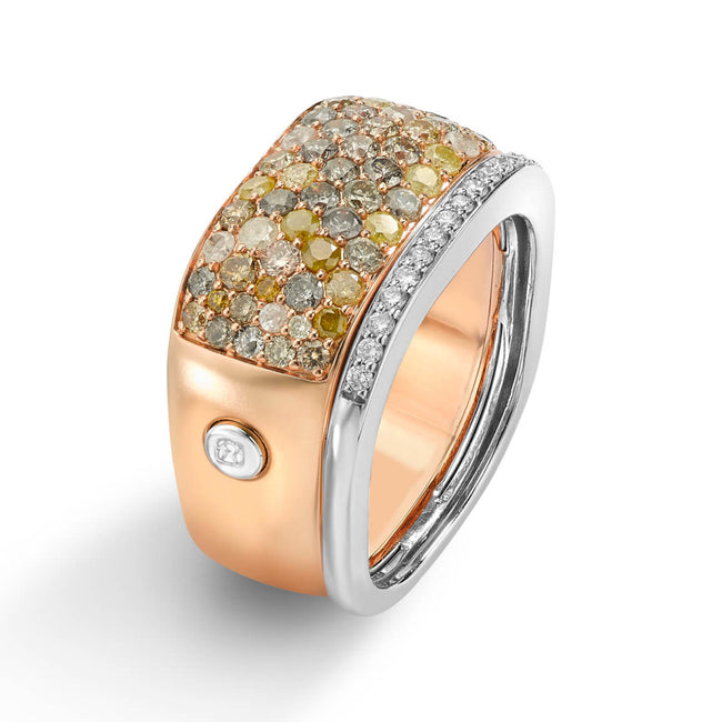 Multicoloured Diamonds Dress Ring