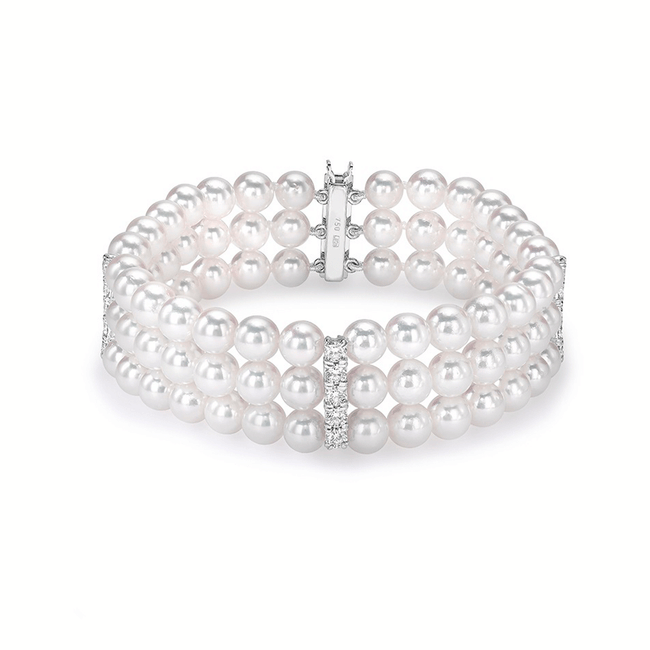 Pearl and Diamond Bracelet