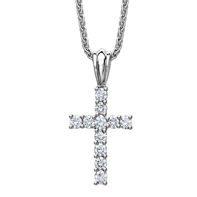 Diamond 0.72ct Cross Pendant