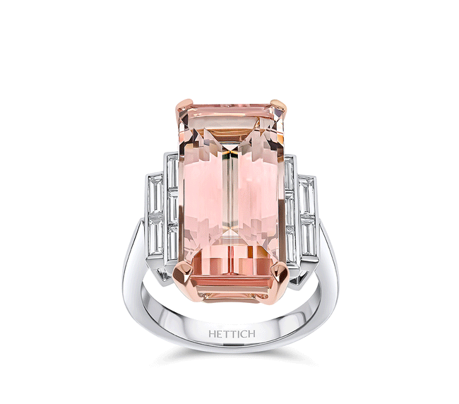 Morganite 10.02ct and Diamonds Ring