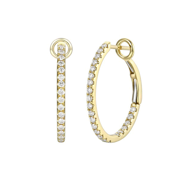 Diamond Hoop Earrings 0.39ct