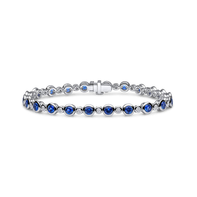 Sapphire 4.81ct  and Diamond Bracelet