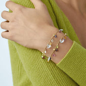 Paradise Multicoloured Gemstones Two-strand Bracelet