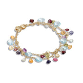 Paradise Multicoloured Gemstones Two-strand Bracelet