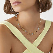Paradise Chain Necklace with Multicoloured Gemstones