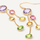 Jaipur Colour 18ct Yellow gold Multi Gemstone Earrings