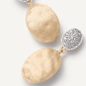 Siviglia Gold Earrings with Diamonds