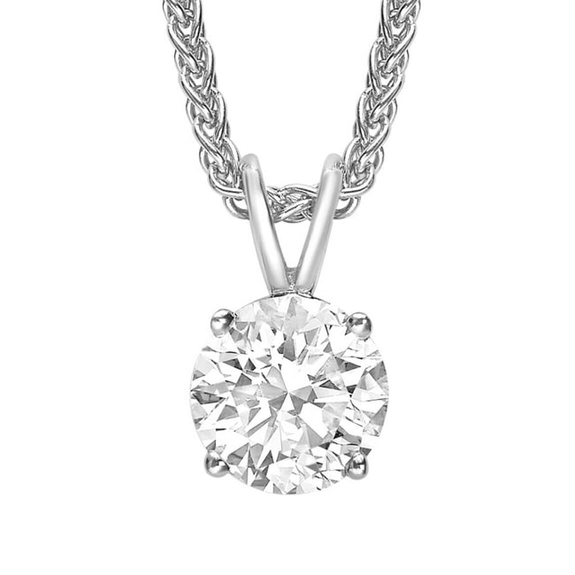 Round Brilliant Cut Diamond 1.35ct Pendant