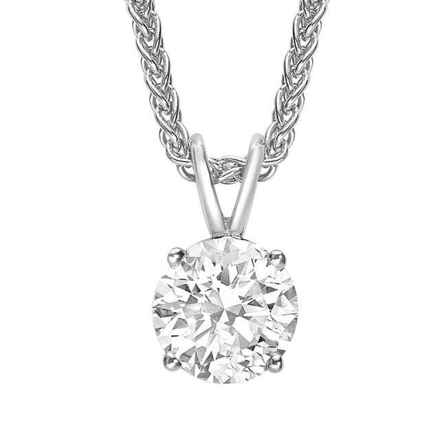 Round Brilliant Cut Diamond 0.50ct Pendant