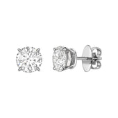 Round Brilliant Cut Diamond 1.01ct Stud Earrings