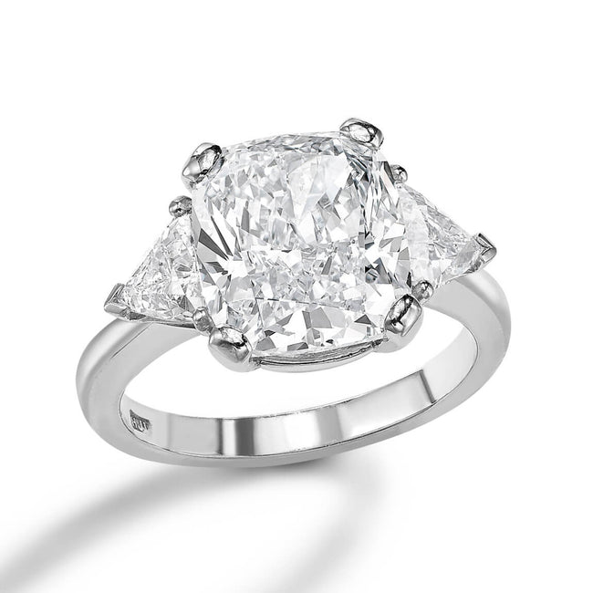 5.52ct Cushion Cut Diamond Ring