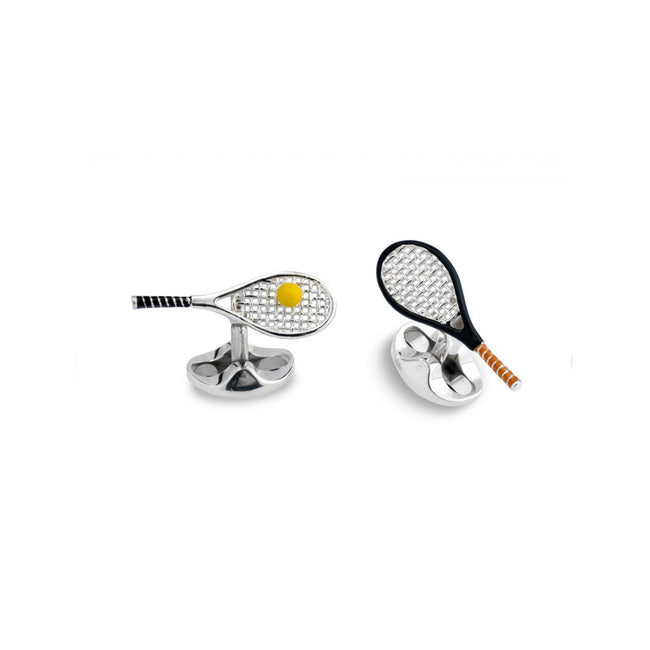 Deakin & Francis Tennis Racket & Ball Cufflinks