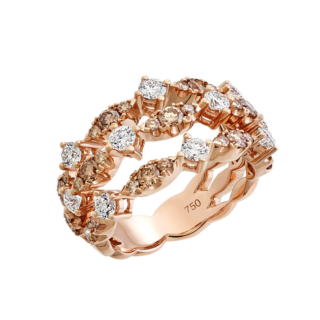 Rose Diamonds Dress Ring