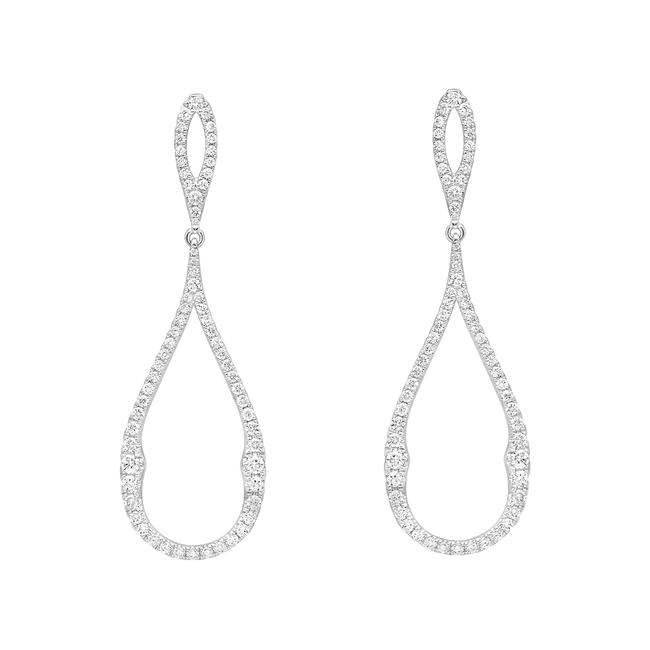 Diamond 1.07ct Drop Earrings