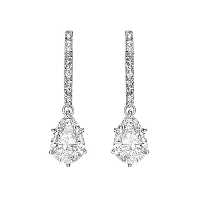 Diamond Drop Earrings 2.20ct