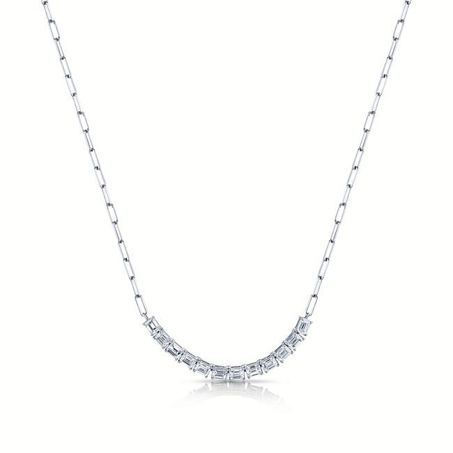 2.46ct Fancy Diamond Chain Necklace