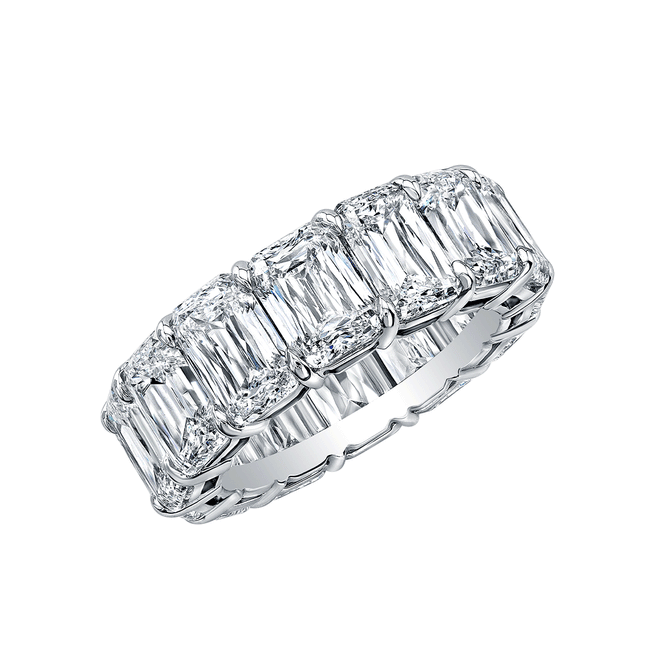 Emerald Cut Diamonds 9.49ct Full Eternity Ring