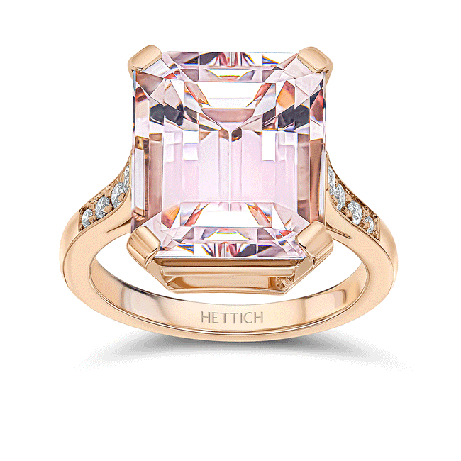 Morganite 9.62ct and Diamonds Ring