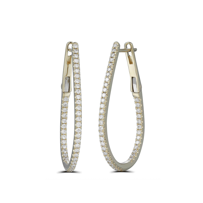 Diamond Hoop Earrings 0.49ct