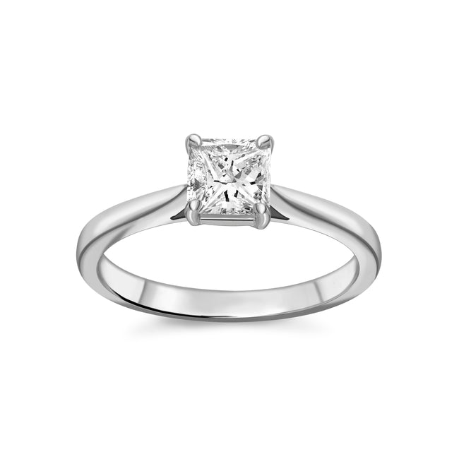 0.71ct Princess Cut Diamond Ring