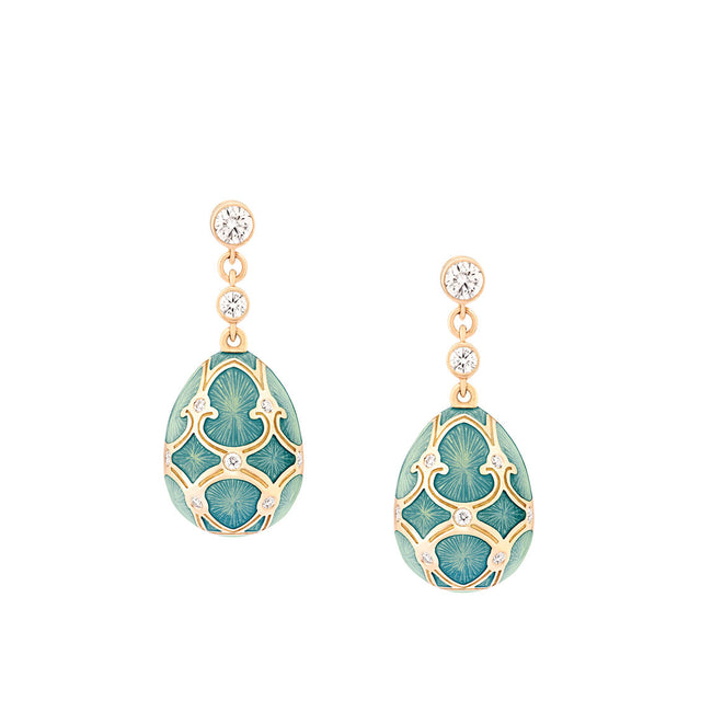 Fabergé Palais Tsarskoye Selo Turquoise Earrings