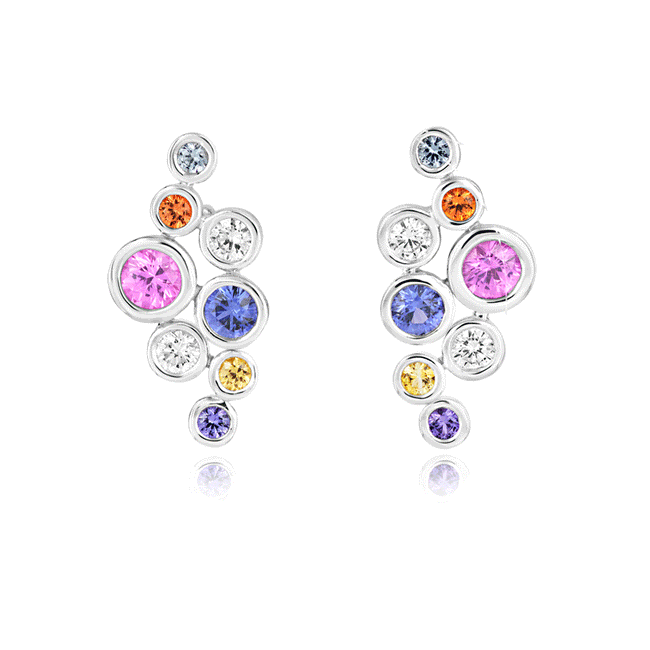 Sapphire and Diamond Fancy Earrings
