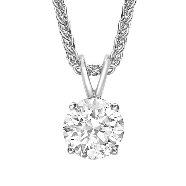 Round Brilliant Cut Diamond 1.56ct Pendant