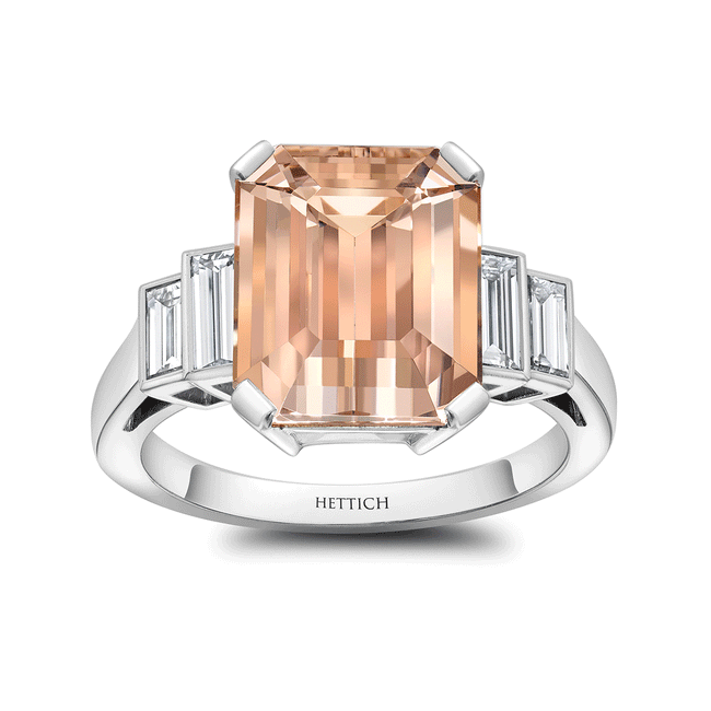 Morganite 4.97ct and Diamonds Dress Ring