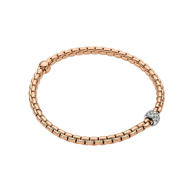 Fope Eka Tiny Rose Bracelet 733B PAVE