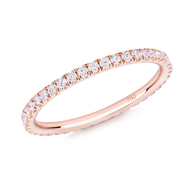 Verifine Diamond Full Eternity Ring in 18ct Rose Gold