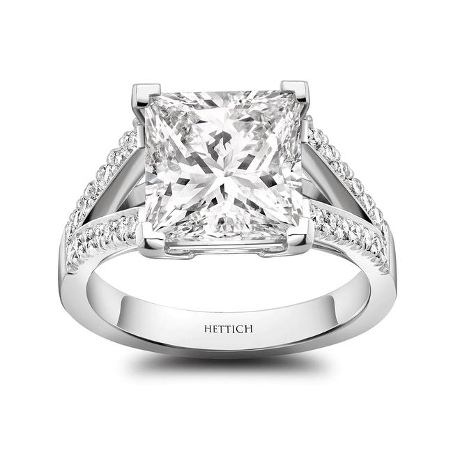 4.05ct Princess Cut Diamond Ring