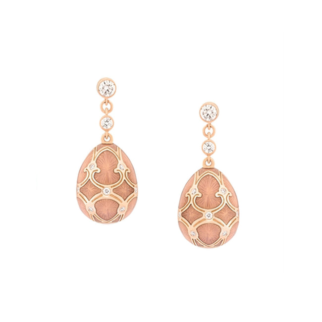 Fabergé Palais Tsarskoye Selo Rose Earrings